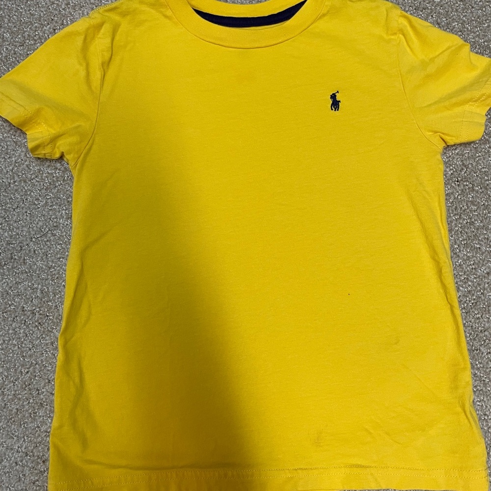 Boys Ralph Lauren Yellow Shirt size 7 EUC.
